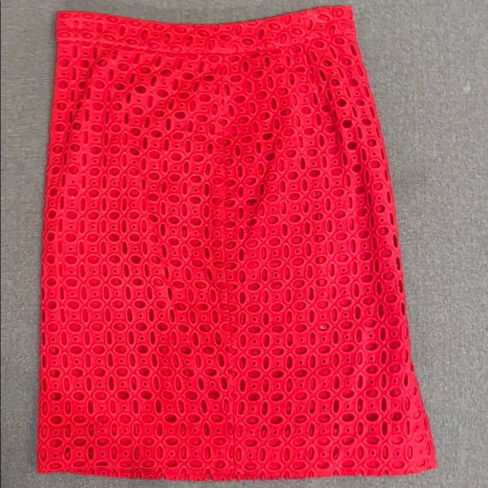 LIKE NEW J.CREW red pencil skirt for sale!
